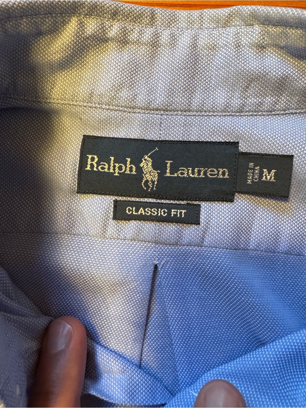 Polo by Ralph Lauren Men's Light Blue Button-Down Oxford Shirt - Picture 4 of 9